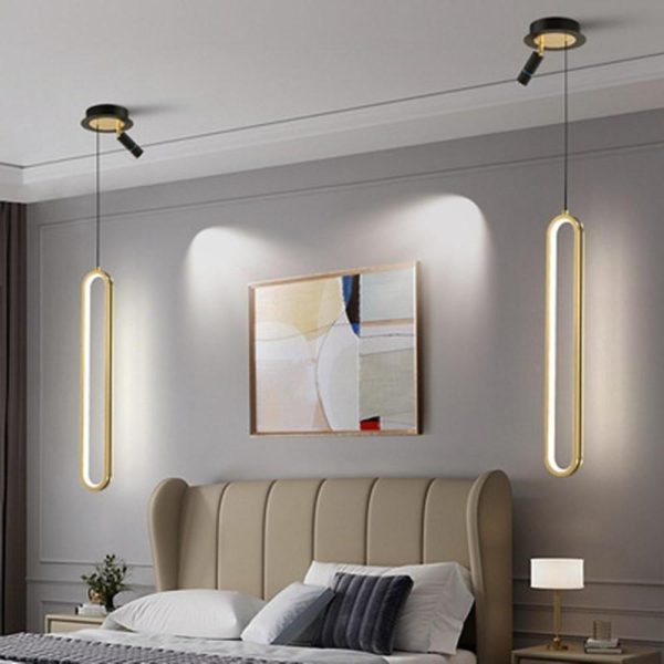Rounded Rectangular LED Modern Pendant Light Hanging Lamp Island Lights - Image 4