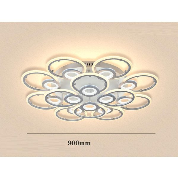 Ring Display Metal Geometric Style Design Flush Mount Lighting LED Bedroom Ceiling Lights - Image 8