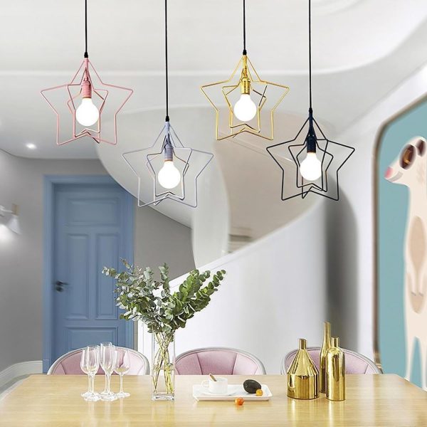 Multiple Star Shaped LED Modern Pendant Light Hanging Lamp Island Lights - Image 9