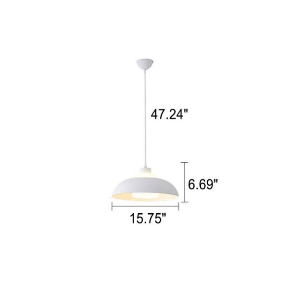 Modern Solid Color Macaron Acrylic Aluminum 1-Light Pendant Light - Image 23