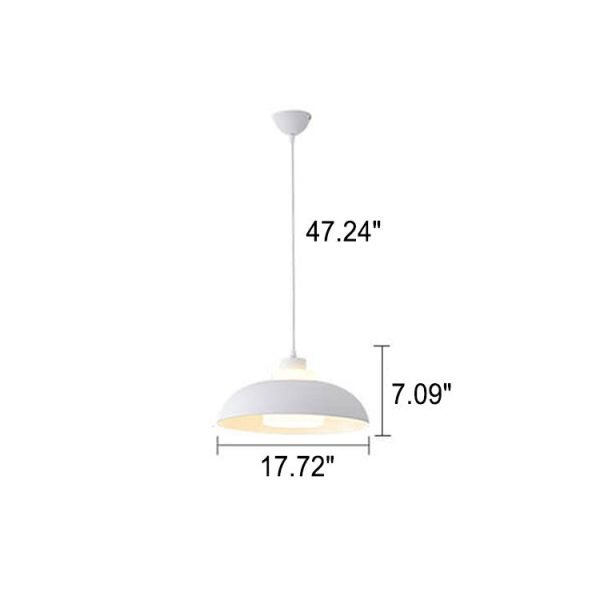 Modern Solid Color Macaron Acrylic Aluminum 1-Light Pendant Light - Image 24