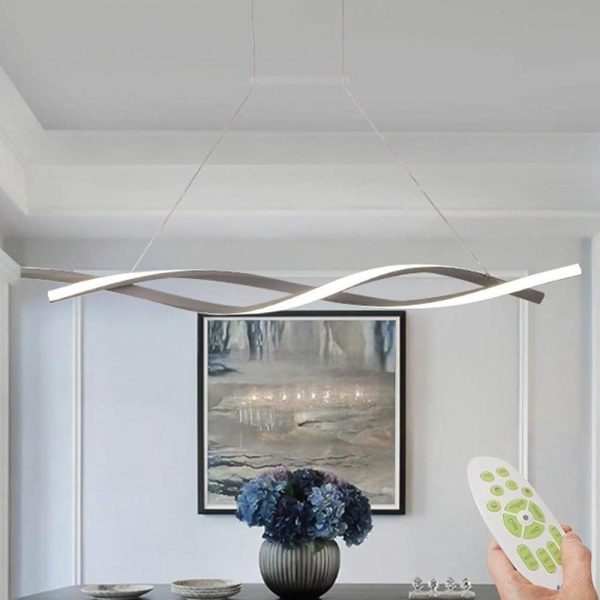 Interwoven Waves LED Modern Pendant Lighting Hanging Lamp Island Lights - Image 5