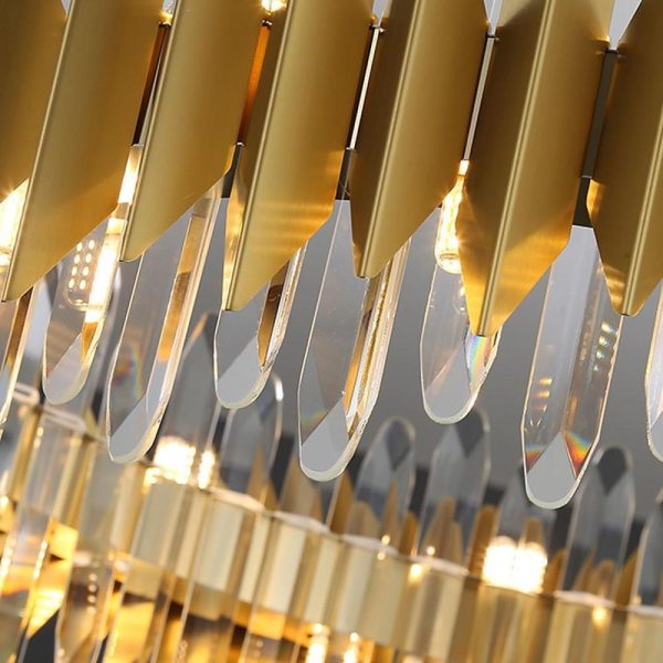 Modern Round Crystal Chandelier Stainless Steel Single Ceiling Light - Image 9