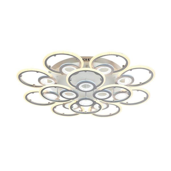 Ring Display Metal Geometric Style Design Flush Mount Lighting LED Bedroom Ceiling Lights - Image 6