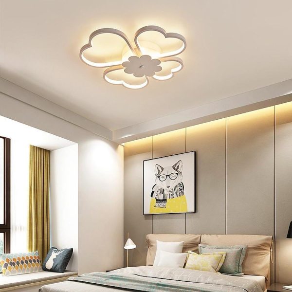 Bespoke Metal Flower LED Flush Mount Ceiling Light for Bedroom - Image 2