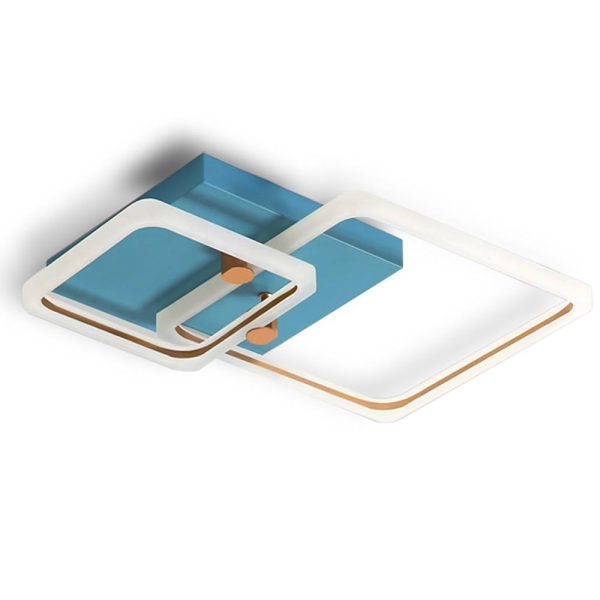 Squares Artistic Dimmable LED Modern Ceiling Lights Flush Mount Lighting - Image 8