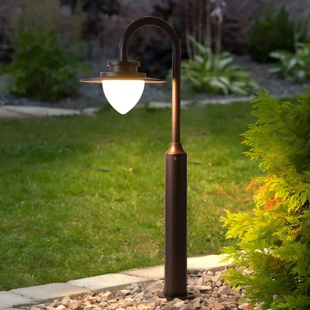 0-3-9a453b57-cc4d-45e3-92fb-38b164e1f402.jpg Minimalist Nordic Arc Arm LED Lawn Lamp Durable Outdoor Post Lighting - Image 1