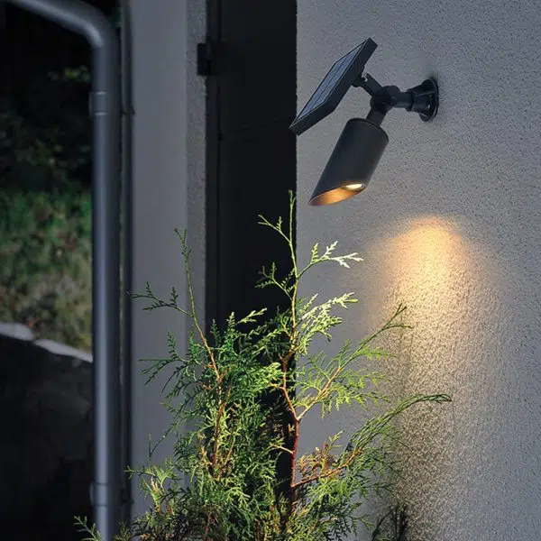 Solar LED Outdoor Spotlight Waterproof Landscape Wall Lighting - Image 4