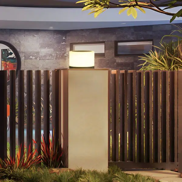 Round Acrylic Waterproof White LED Modern Solar Lights Outdoor Garden Lights - Image 6