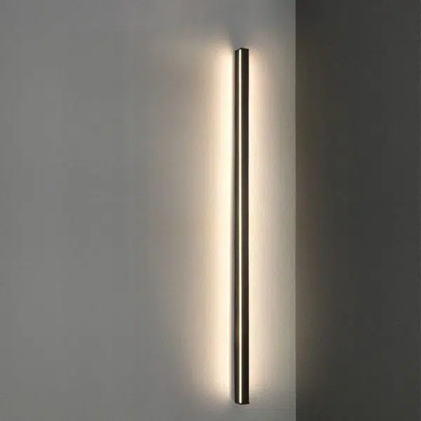 Long Strip Dimmable LED RGB Black Minimalist Outdoor Light Post Lights - Image 9