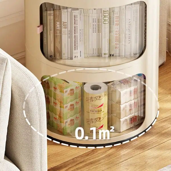 Contemporary Creative Round PP PET End Table 2/3/4 Storage For Living Room - Image 12