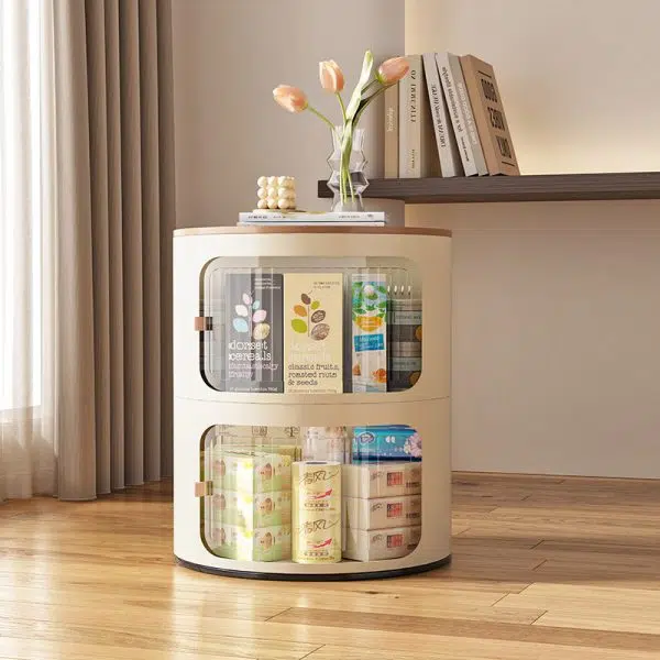 Contemporary Creative Round PP PET End Table 2/3/4 Storage For Living Room - Image 13