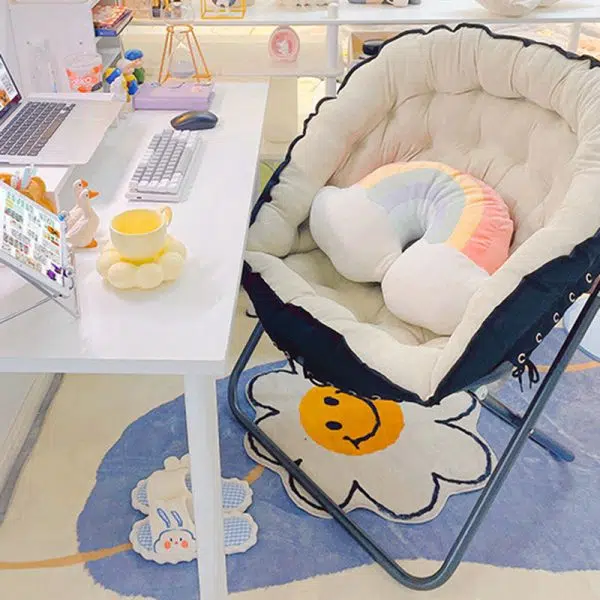 Modern Minimalist Square Fabric Steel Chair Backrest Armrest For Living Room - Image 2