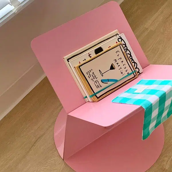 Contemporary Creative Round Square Metal End Table 1-Tier For Living Room - Image 11