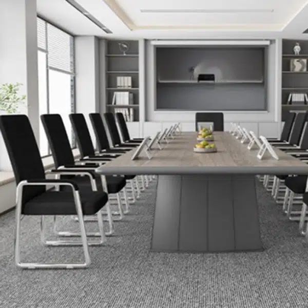 Modern Simplicity Mesh Fabric Leather Sponge Latex Steel Square Desk Chair Backrest Armrest For Home Office - Image 5