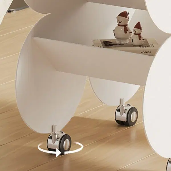 Contemporary Creative Flower Iron End Table 2-Tier For Living Room - Image 5