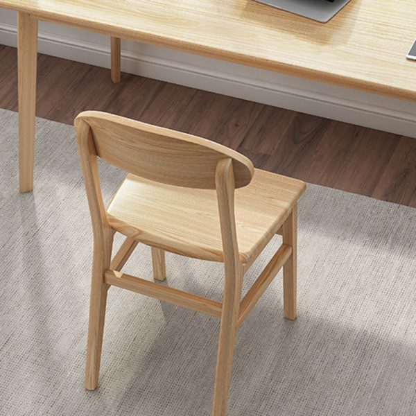 Contemporary Nordic Wood Sponge Square Elliptical Dining Chair Backrest For Dining Room - Image 14