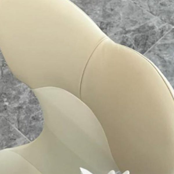 Contemporary Nordic Leather Steel Square Bow Tie Dining Chair Backrest For Dining Room - Image 5