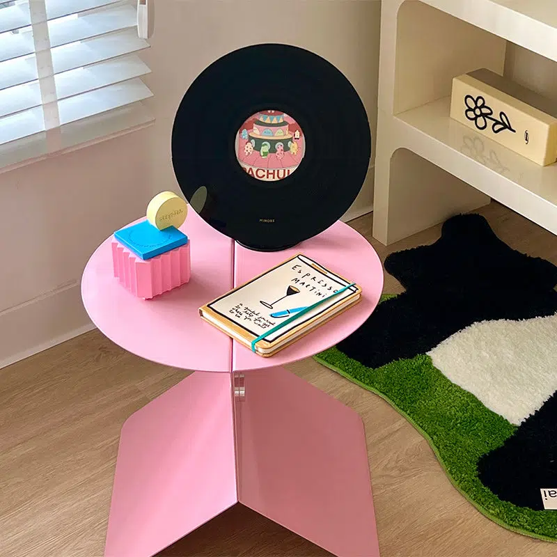 006-cd57a728-42fc-42d6-87db-53ee5457108c.jpg Contemporary Creative Round Square Metal End Table 1-Tier For Living Room - Image 1