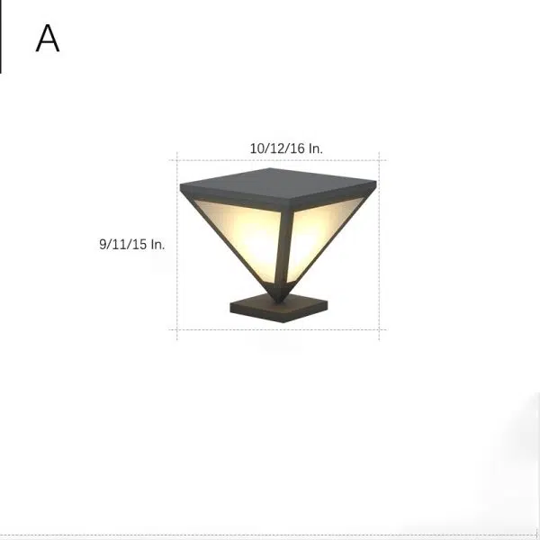 Solar Powered Geometric Shape LED Waterproof Solar Lights Outdoor Lamp - Image 9