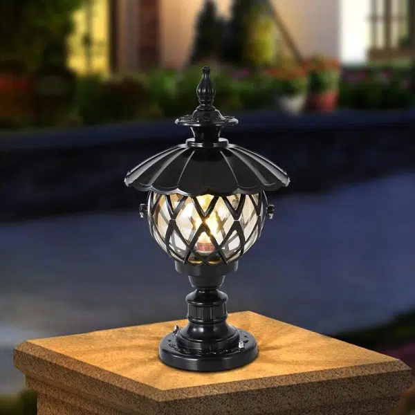 European Outdoor Lotus Column Head Light 1-Light Waterproof Garden Landscape Light - Image 15