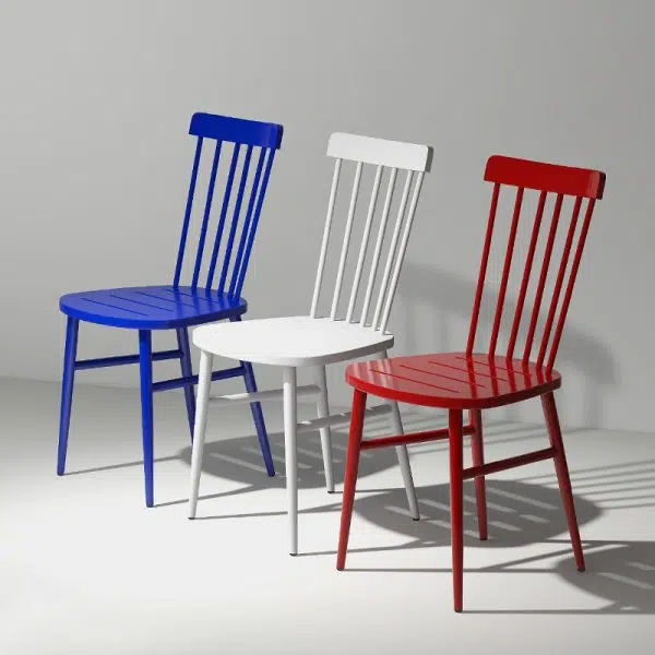 Contemporary Scandinavian Square Steel Chair Backrest Armrest For Living Room - Image 19