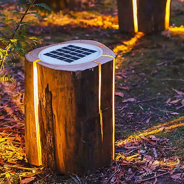 Creative Simulation Stump Resin LED Courtyard Lawn Landscape Light - Image 4