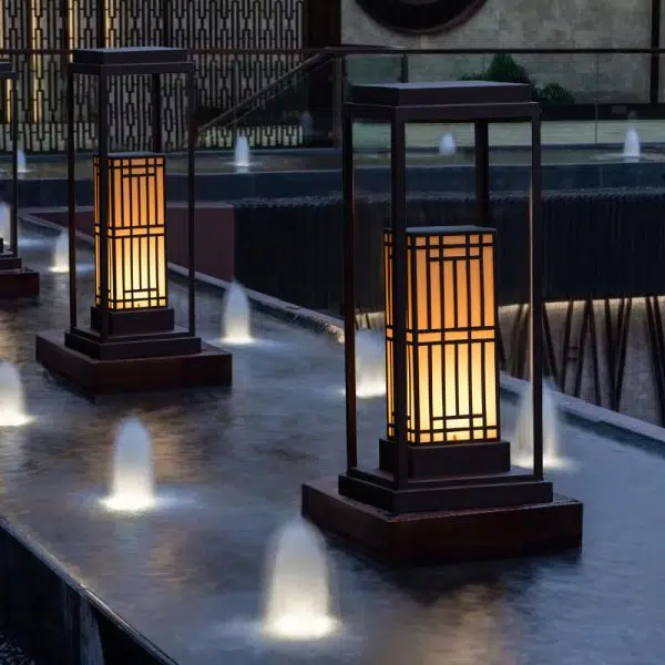 Modern Retro Stainless Steel Marble Solar LED  Waterproof Garden Lawn Outdoor Light - Image 11