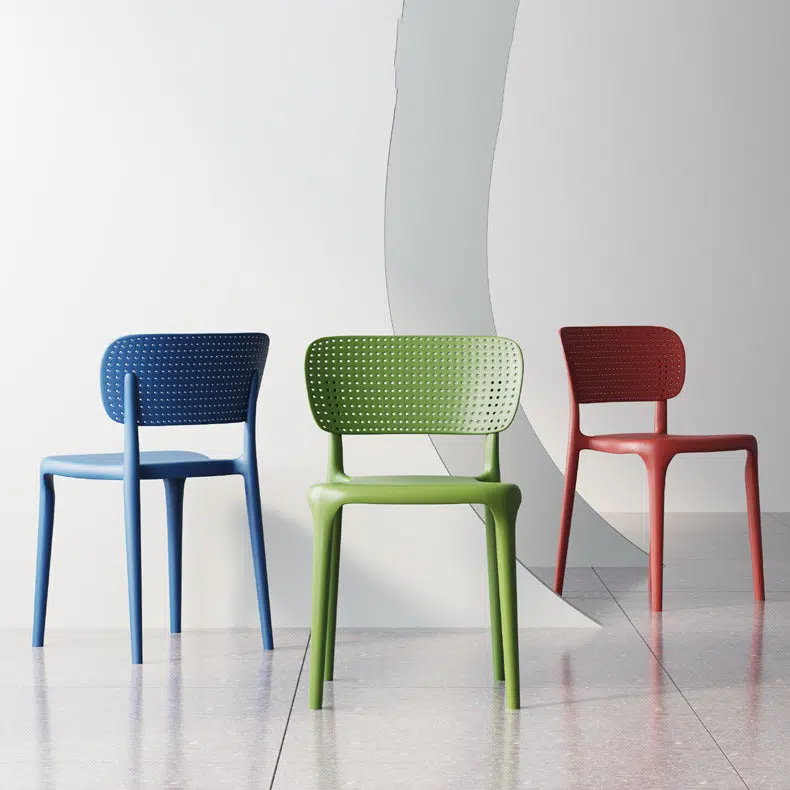 01-4dd80c78-6cf1-48c8-9129-128aa35fbf58.jpg Contemporary Creative Rectangular Plastic Chair Backrest Armless For Living Room - Image 9