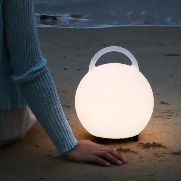Modern Decorative Round Waterproof Eye Protection PE USB Portable LED Outdoor Lights - Image 6