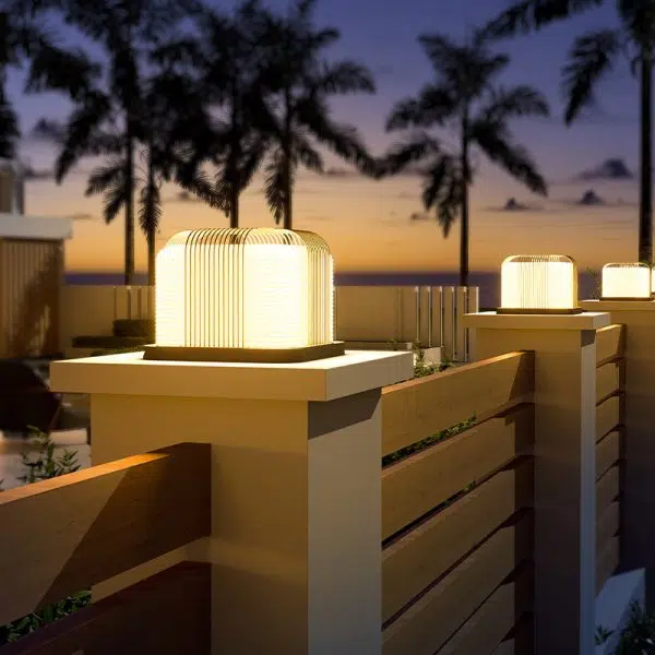 Modern Simplicity Solar Waterproof Stainless Steel PE Square Cubic LED Landscape Lighting Outdoor Light For Garden - Image 3