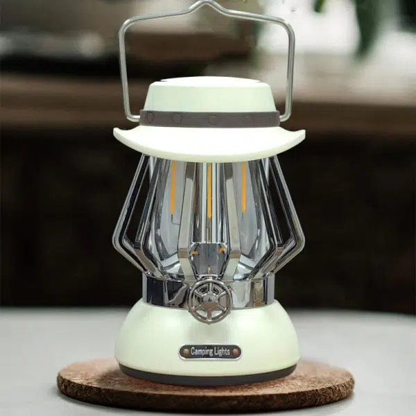 Modern Handheld Metal Texture Camping LED Outdoor Light - Image 6