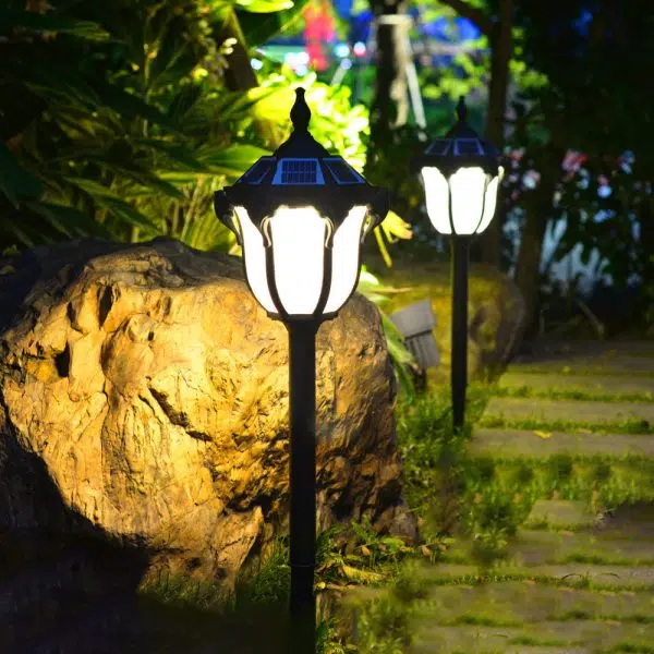 Modern Minimalist Waterproof Solar Wand Aluminum Iron Glass LED Outdoor Landscape Light For Garden - Image 2