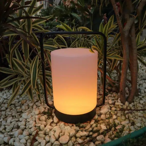 Modern Minimalist Portable Cylindrical Stainless Steel PE LED Camping Outdoor Light For Garden - Image 6