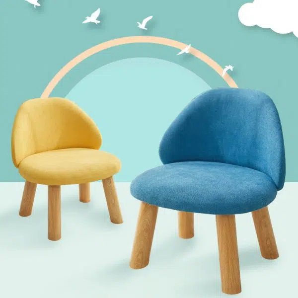 Contemporary Nordic Fabric Round Footstool Backrest For Entryways - Image 21