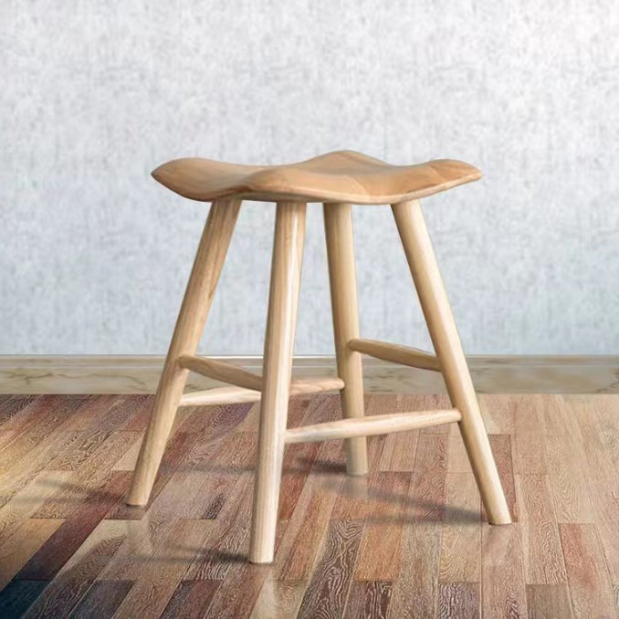 01-da377b34-a76e-4046-a130-f696671a683b.jpg Contemporary Nordic Ash Wood Square Vanity Stool Footrest For Bedroom - Image 1