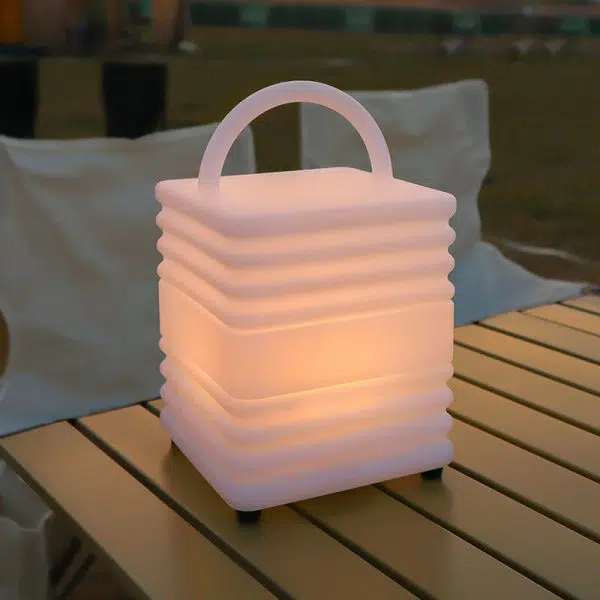 Decorative Square Waterproof PE Camping Portable LED Outdoor Lights - Image 7