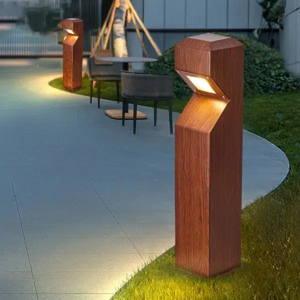 Traditional Chinese Waterproof Steel Aluminum Irregular Column LED Landscape Lighting Outdoor Light For Garden - Image 10