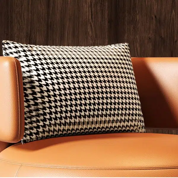 Contemporary Scandinavian Round Curved Leather Sponge Stainless Steel Accent Chair Backrest Rotatable For Living Room - Image 7