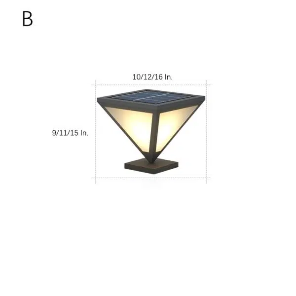 Solar Powered Geometric Shape LED Waterproof Solar Lights Outdoor Lamp - Image 10