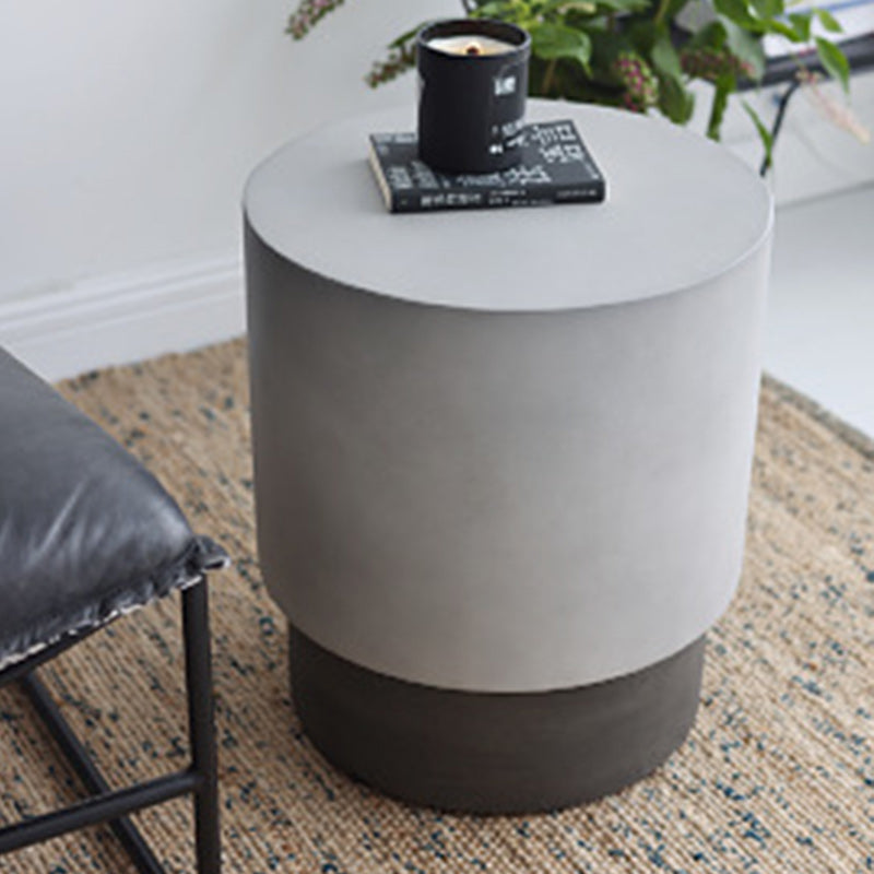 013-16597d79-7a6f-4c56-9560-e1b7270795a3.jpg Contemporary Industrial Cylindrical Magnesium Oxide End Table For Living Room - Image 1