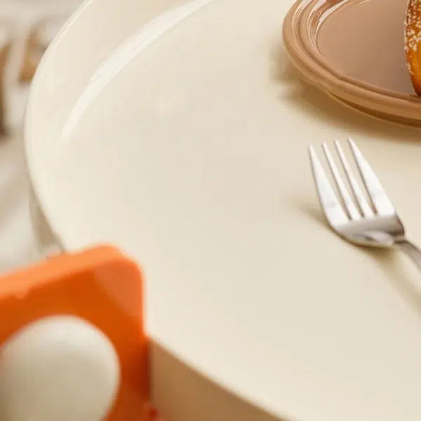 Contemporary Creative Removable Round Acrylic Plastic End Table 2-Tier For Living Room - Image 5