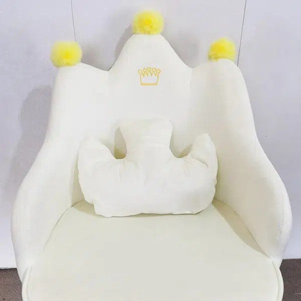 Contemporary Simplicity Curved Iron Fabric Wood Chair Backrest Armrest For Living Room - Image 8