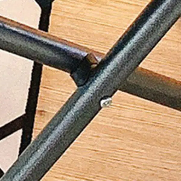 Modern Minimalist Square Fabric Steel Chair Backrest Armrest For Living Room - Image 5