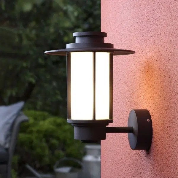 Outdoor Waterproof Coffee Cylinder Lantern 1-Light Patio Landscape Light - Image 15