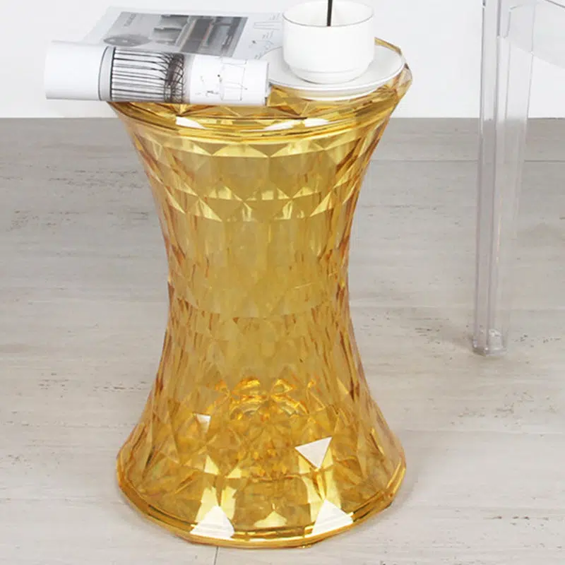 02-19650d79-21ec-4176-a136-a732434907db.jpg Contemporary Nordic Column Acrylic Chair Backless Armless For Living Room - Image 1