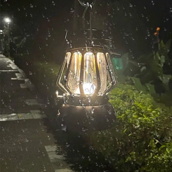 Modern Handheld Metal Texture Camping LED Outdoor Light - Image 14