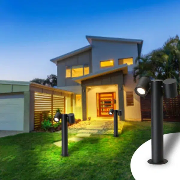 Modern Minimalist Rotatable Cylinder Round Tempered Glass Aluminum LED Outdoor Ground Light For Garden - Image 11