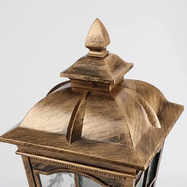 Industrial Aluminum Pagoda Water-grain Glass 1-Light Outdoor Lawn Landscape Light - Image 9