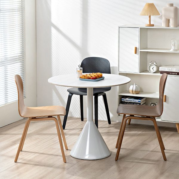 Contemporary Nordic Square Solid Wood Backrest Dining Chair For Dining Room - Image 11